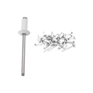 Rebite Repuxo 3.2x12 Aluminio Branco
