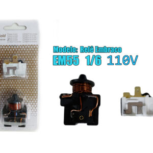Relê Embraco PWS K11 1/6 110w  com Protetor EM55