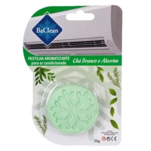Pastilha Aromatizante com Ação Antimicrobiana para Ar-condicionado Chá Branco/Alecrim