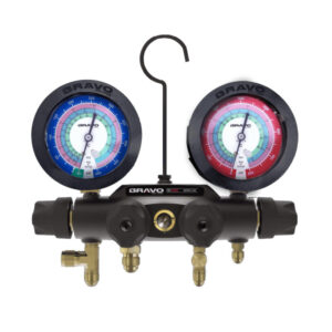Kit Manifold 4 Vias Bravo BPRO M4  R22- R32-R410 c/ 4 mangueiras 1,50m